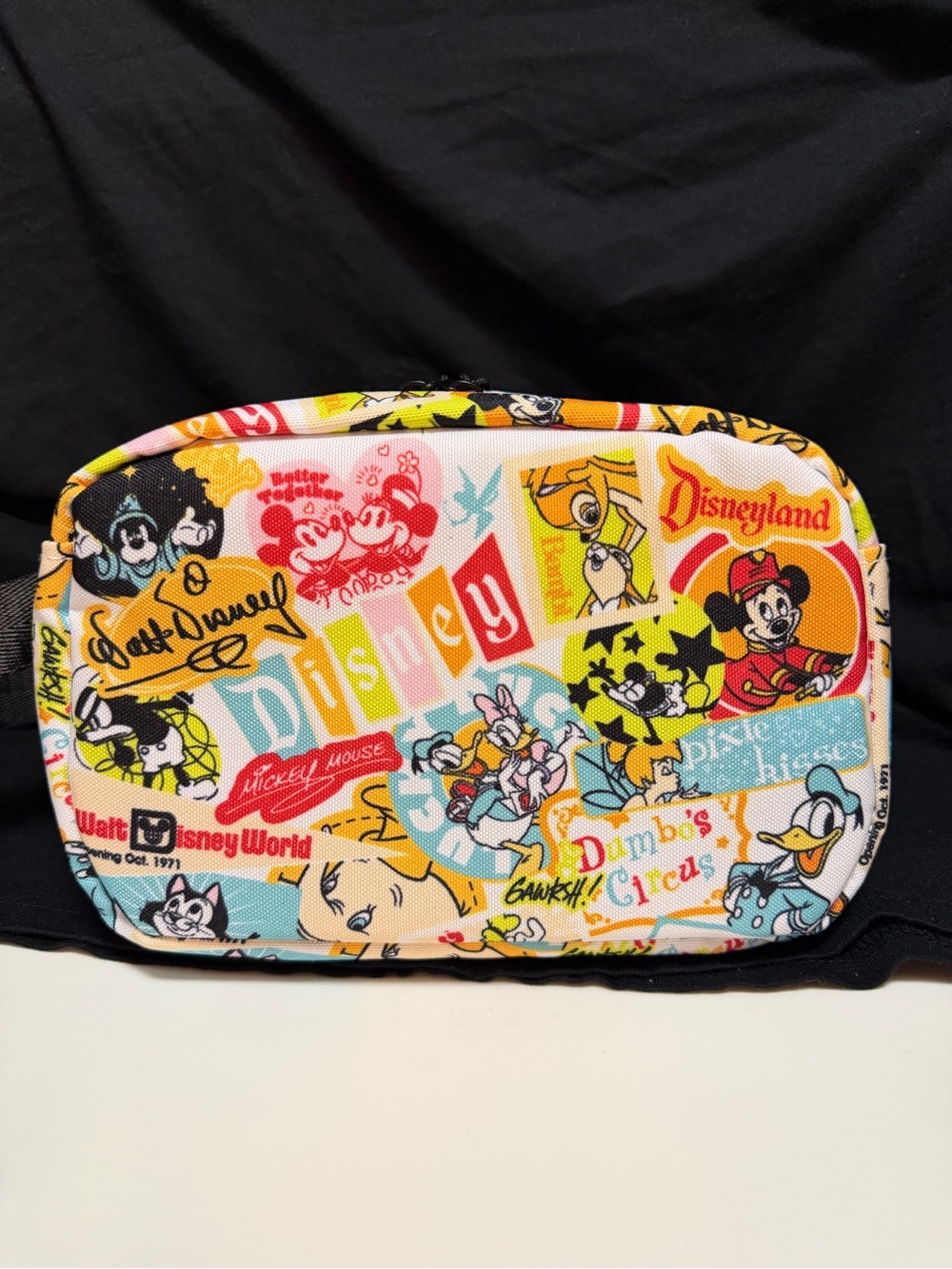 Disney Parks Vintage Collage Fanny Bum Waist Bag